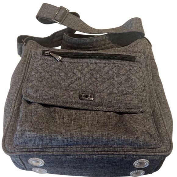 Lug Hopscotch Grey Multiple Pockets RFID Crossbody - Picture 2 of 13